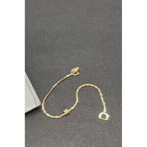 Christian Dior Gold Tone Rhinestone Bracelet Vintage Luxury Designer Jewelry